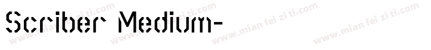 Scriber Medium字体转换